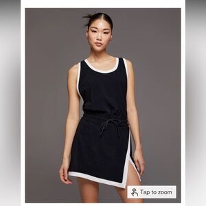 MICHI Sabato black and white detailed dress